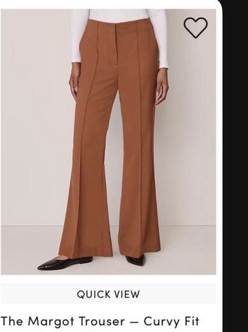 Ann Taylor The Flare Ankle Pant — Curvy Fit Brown Size 4
